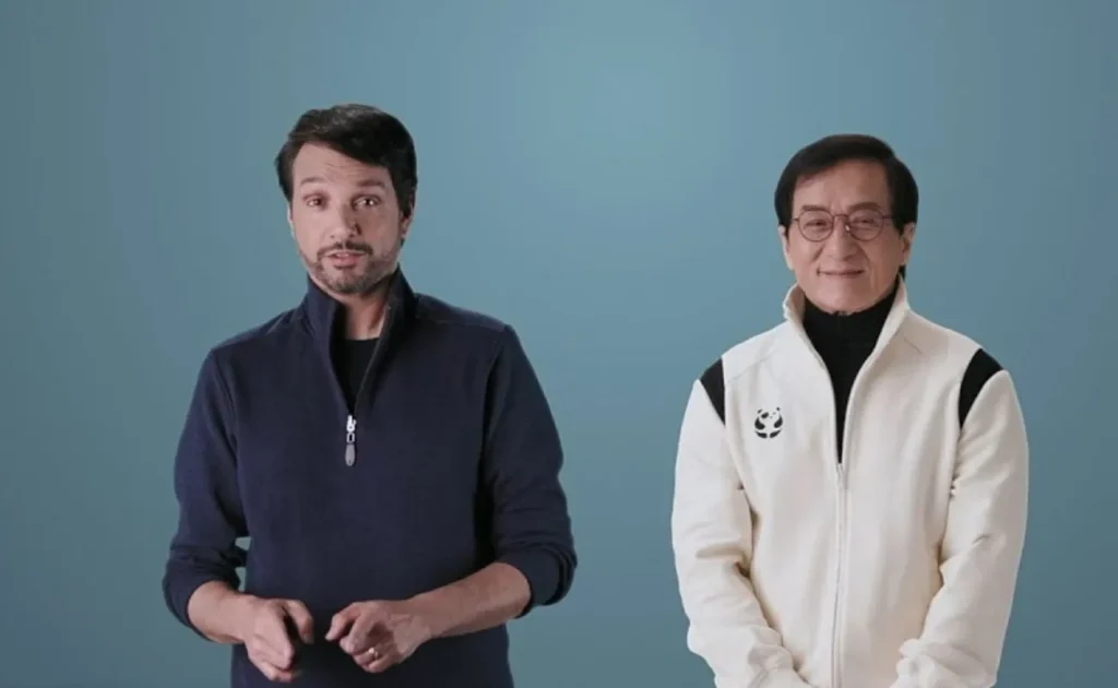 Jackie Chan and Ralph Macchio