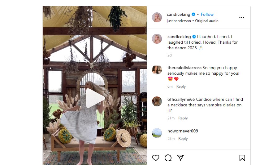 Candice King instagram post